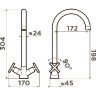 Смеситель OMOIKIRI CHIBA OCI-CR-35