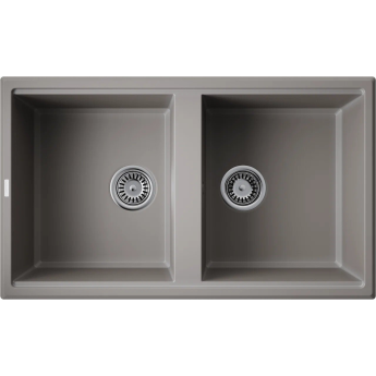 Мойка OMOIKIRI TEDORI 86-2-GR Tetogranit/Leningrad grey