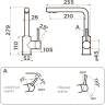 Смеситель OMOIKIRI NAKAGAWA 2 PLUS-AZ латунь/Azur blue 4994442